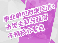 事業(yè)單位微觀經(jīng)濟(jì)：市場失靈與政府干預(yù)核心考點