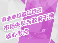 事業(yè)單位微觀經(jīng)濟(jì)：市場失靈與政府干預(yù)核心考點